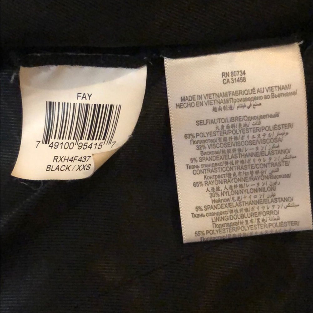 BCBG BLACK FAY RUFFLE MILITARY JACKET - Picture 6 of 6